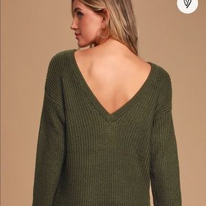 Lulu’s Backless Sweater Dress